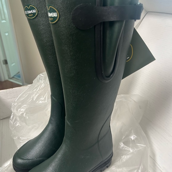 Le Chateau Green Winter & Rain Boots - Picture 1 of 5